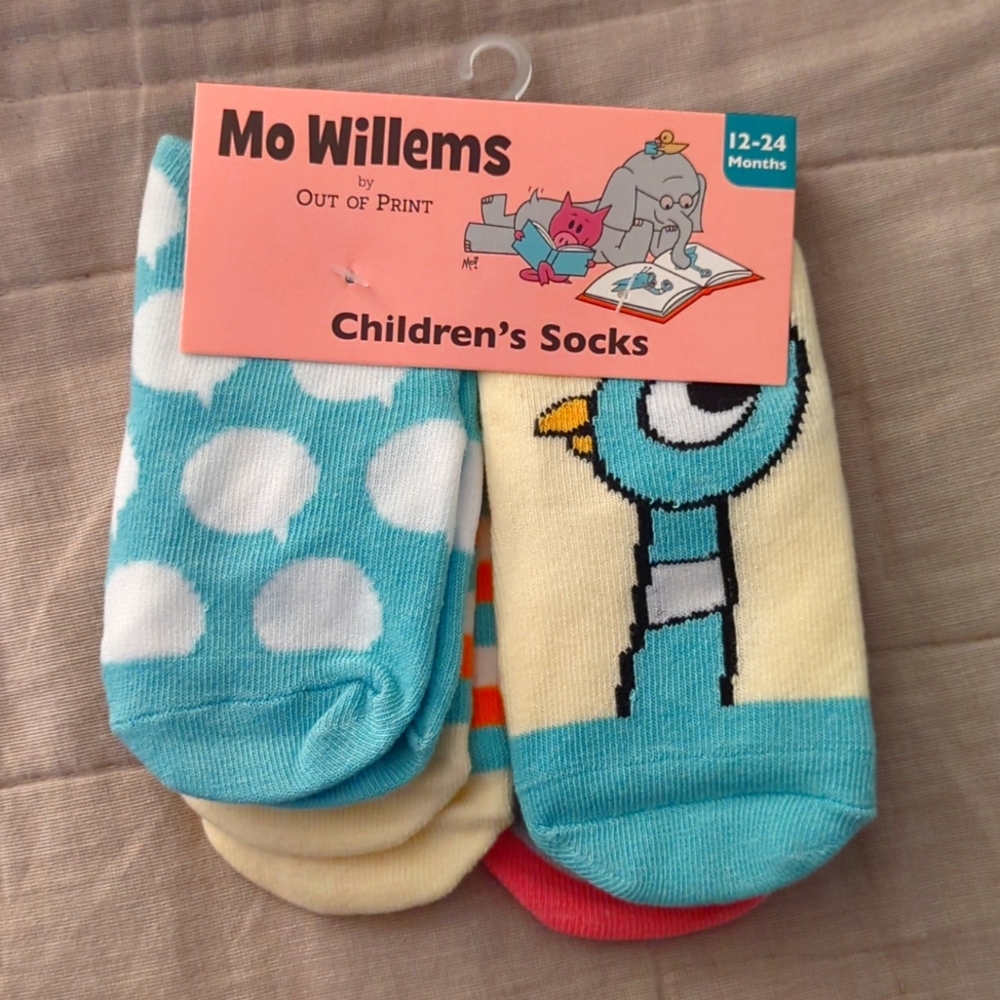 Mo Willems Socks (sz 12-24mo/ NWT)